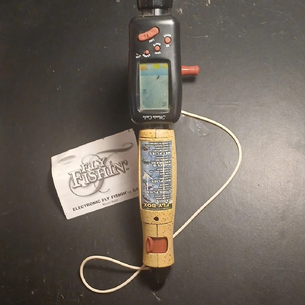 FLY FISHIN' & BUCKMASTERS DEER HUNTIN' VINTAGE VIDEO GAMES Handheld 90's